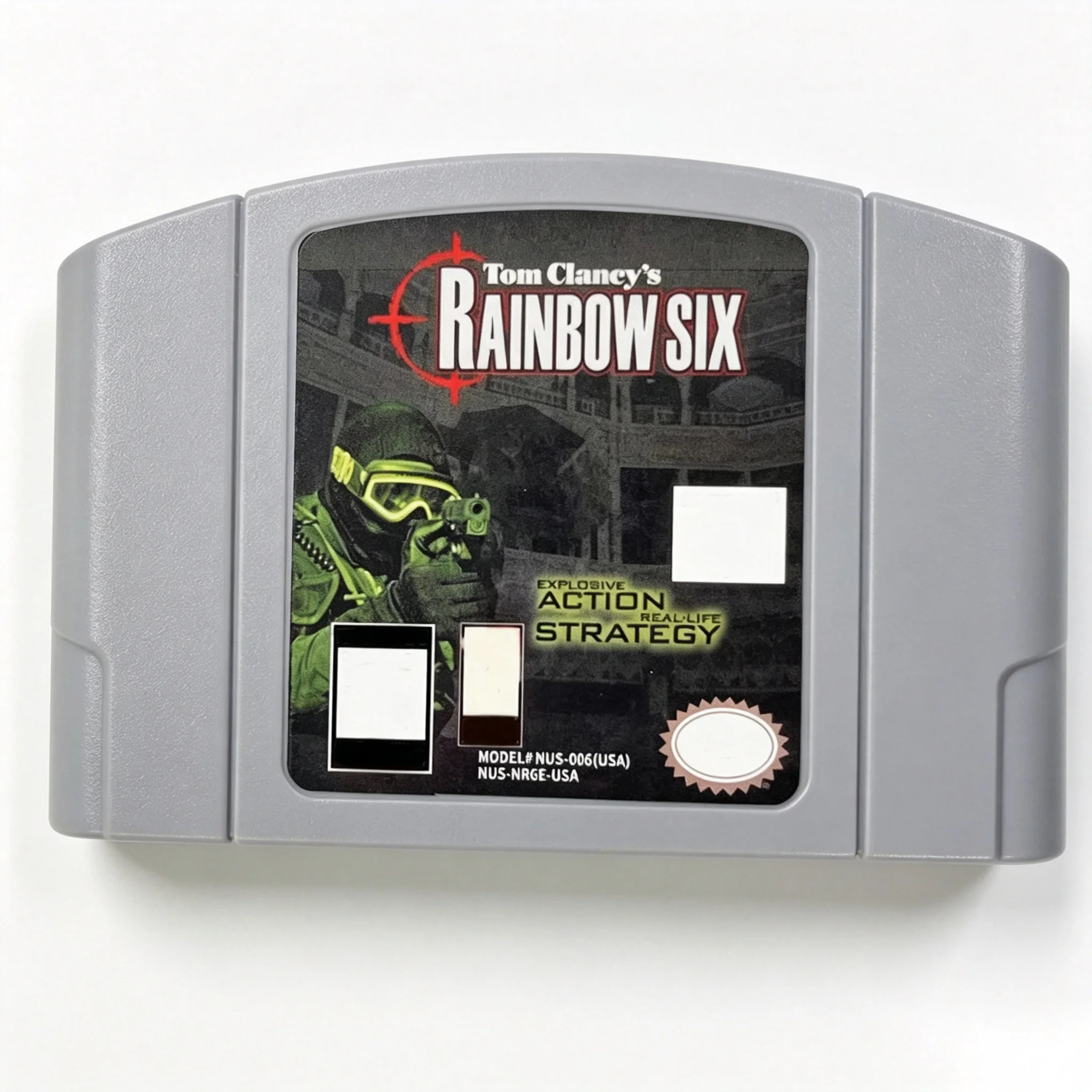 US Version 64 Bit Console Tom Clancy`s Rainbow Six N64 Video Games Cartridge Gifts Toys