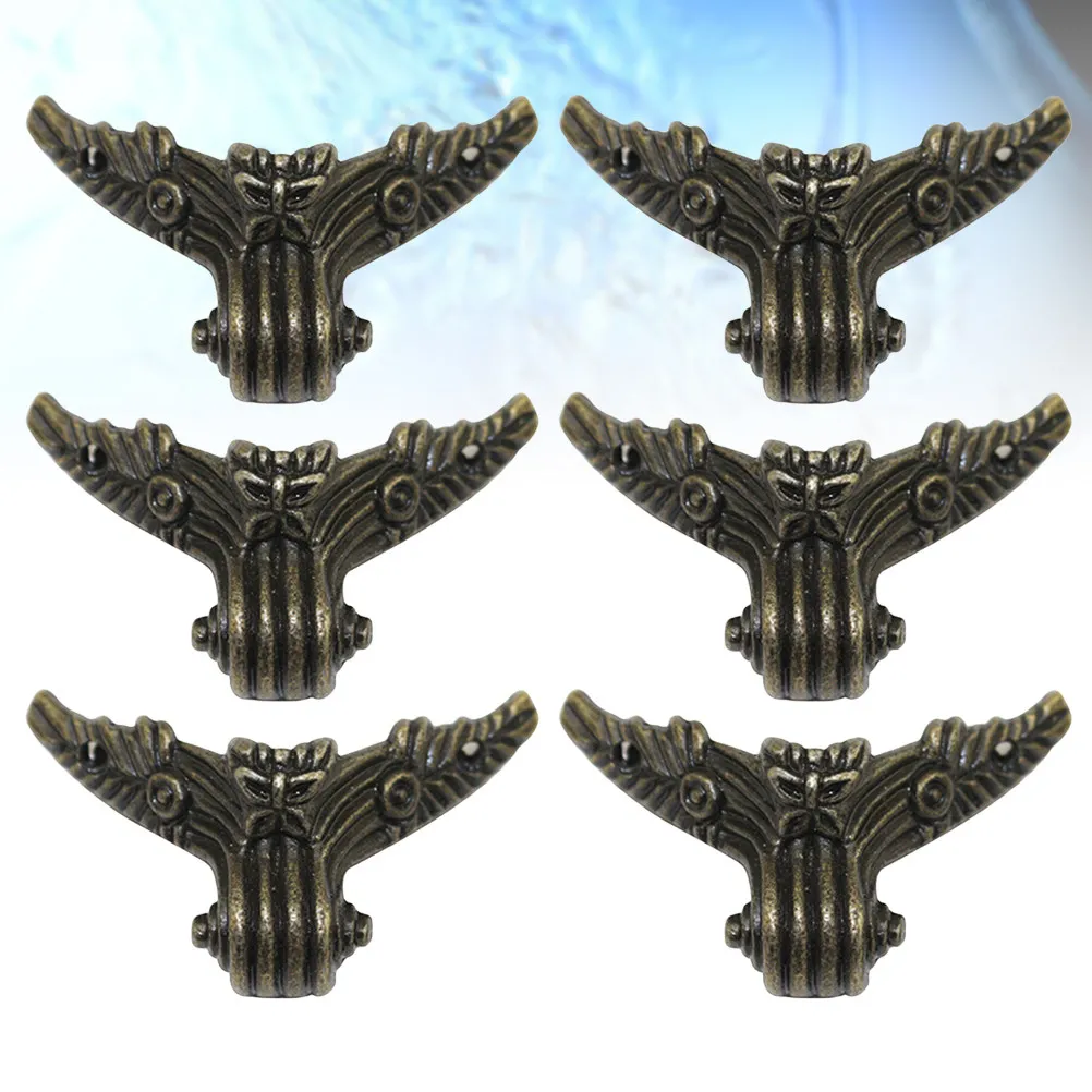 

8Pcs Zinc Alloy Furniture Support Legs 42x27mm Retro Style Sturdy Floor Protector for Sofa Couch TV Stand Armchair Ottoman