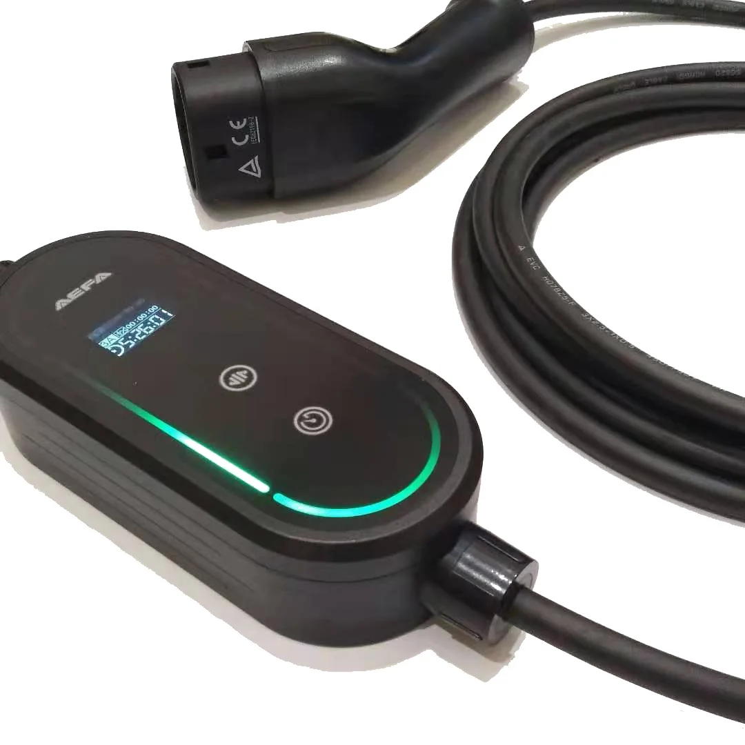 7KW 7.4KW Portable Ev Charger 32A 1Phase With Type1/2/GBT IP67 Waterproof Type B(AC 30MA+DC 6MA)