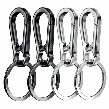 4Pcs Carabiner Clip Keychain Metal Carabiner Shape Key Ring Keyring Key Holder Clips Hook Holder Organizer for Car Keys Finder f
