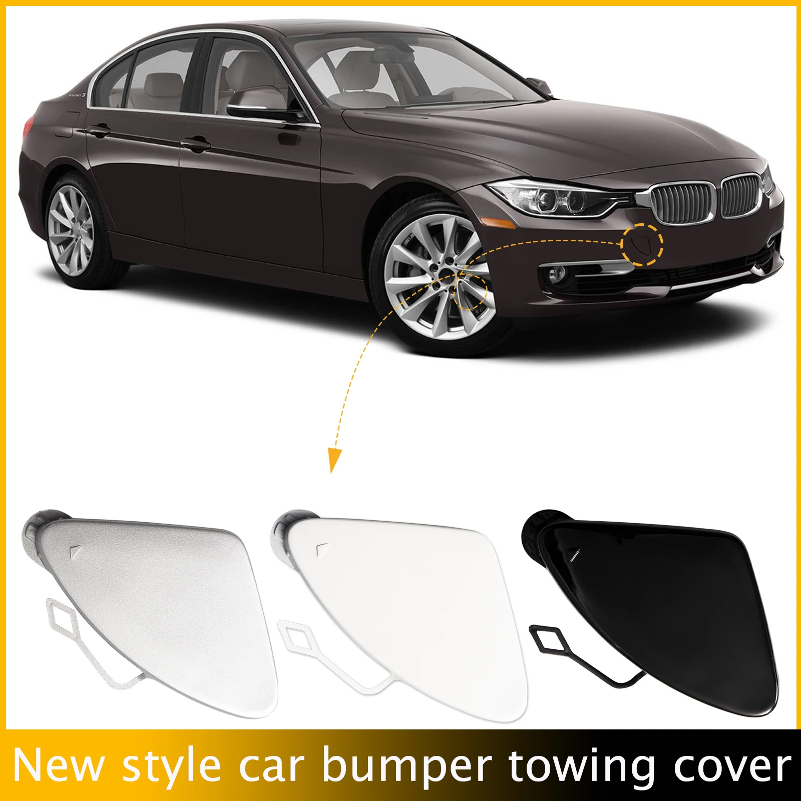 

Front Bumper Tow Hook Cap Towing Eye Cover For BMW F30 F31 3 Series 320i 328i 335i 2012-2015 51117293116 Car Accessories