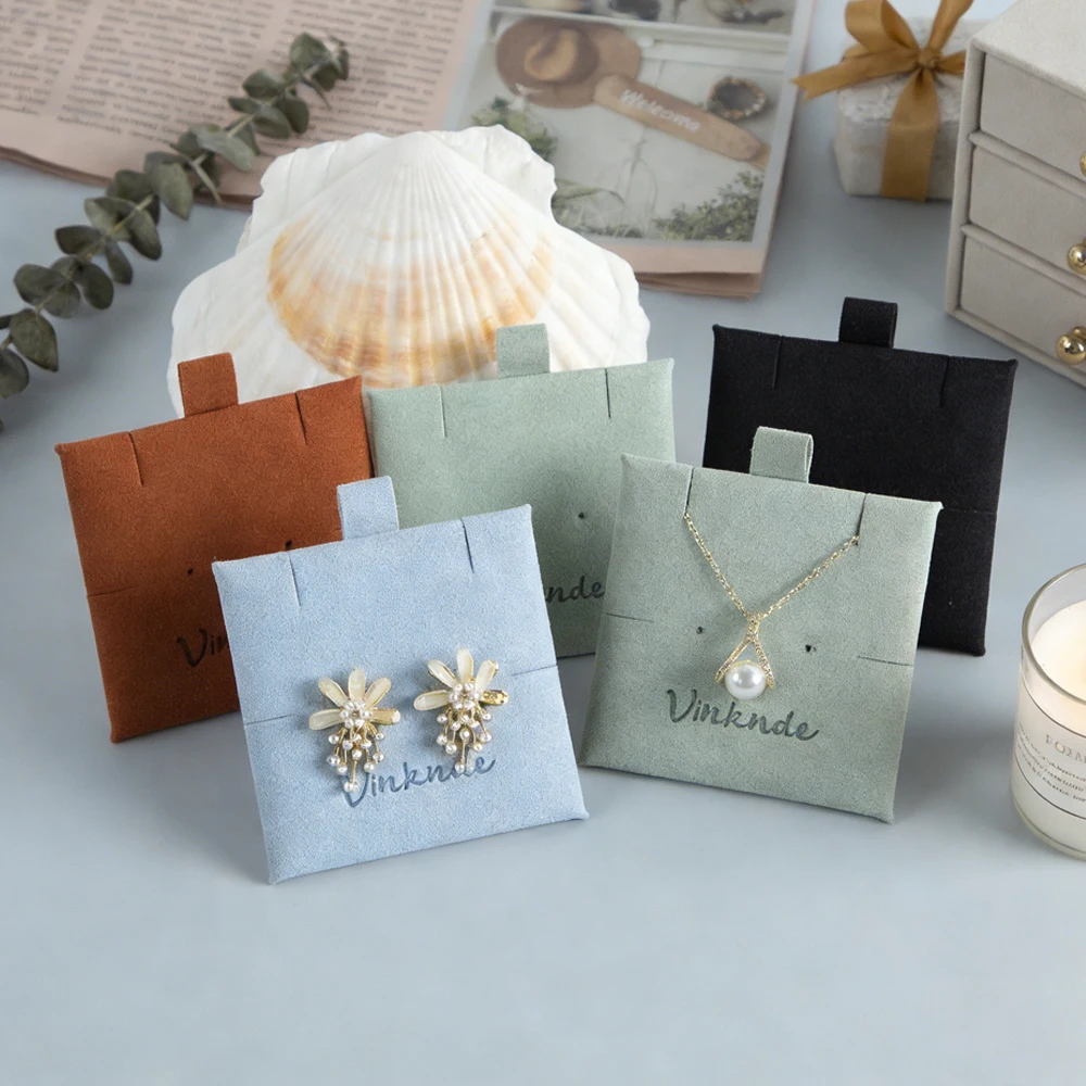 

Индивидуальная упаковка для демонстрации ювелирных изделий из микрофибры 6x6 см, подушечки для карточек, кольца, серьги, ожерелья, карты для хранения, подарочная коробка на день рождения