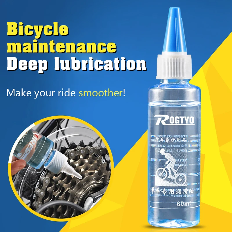 60ML Bicycle Long Lasting Chain Lube Chain Waxy Maintenance Oil Squirt MTB Road Bike Waxy Dry Chain Gear Oil Lube