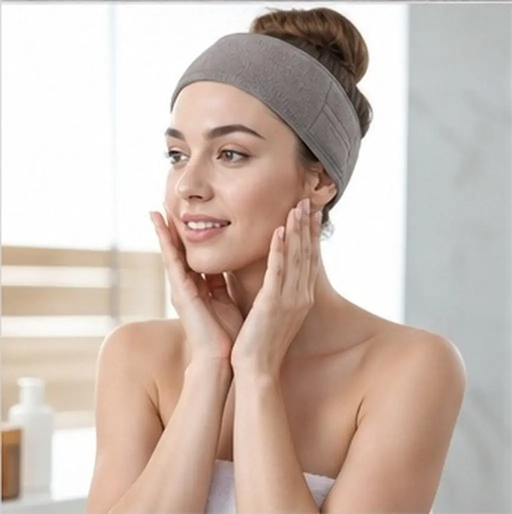 3Pcs Fashionable Skin-Friendly Sweat Absorbing Headbands for Women Workout Cleansing Makeup Styling Hair Protection