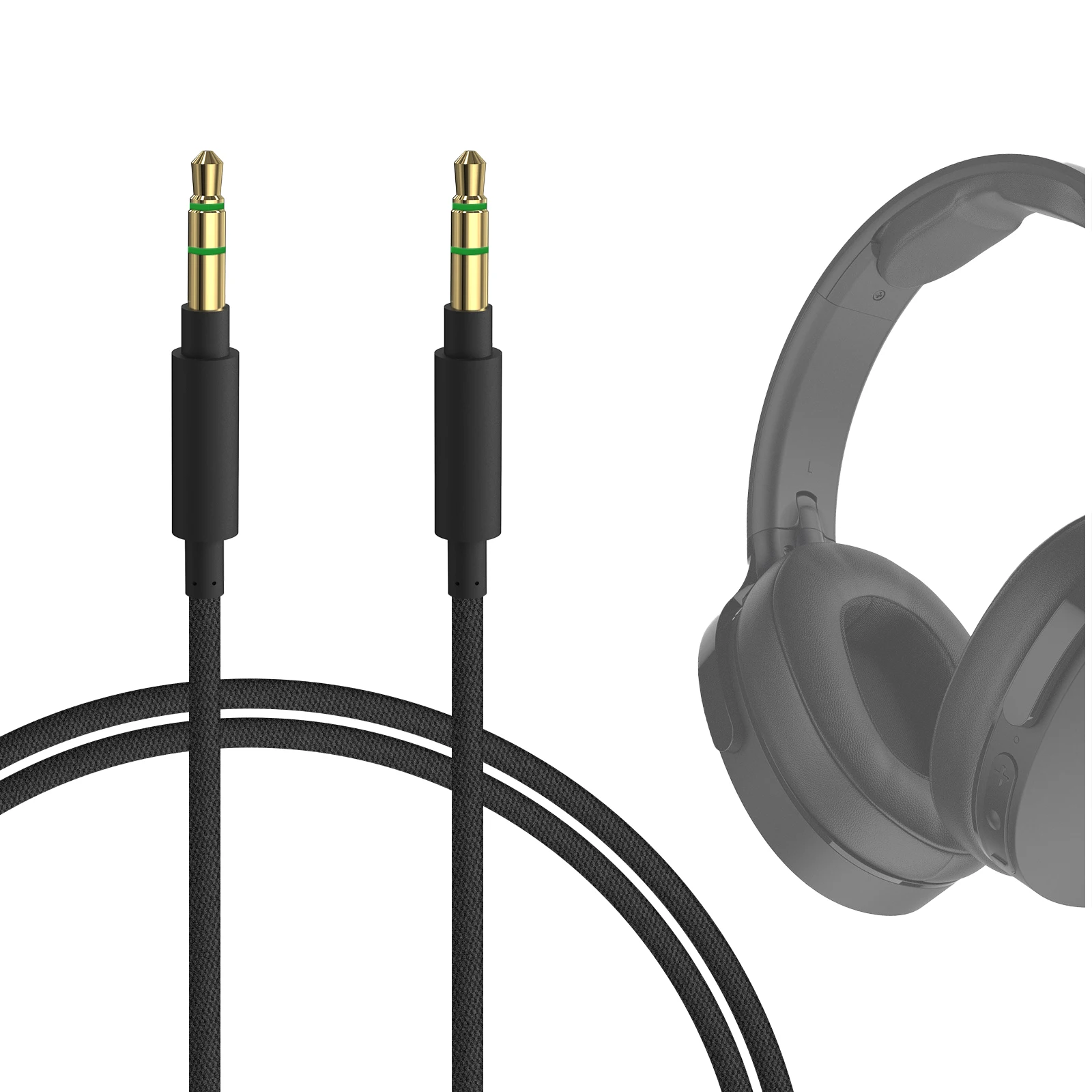 Geekria Audio Cable Compatible with Skullcandy Crusher Evo, Hesh ANC, Hesh Evo, Crusher ANC 2, Riff 2 Headphones Cable, 1