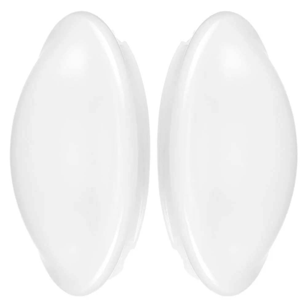 

2 Pcs Ceiling Light Lamp Shade Lampshades Covering LED Fixture Covers White Plate