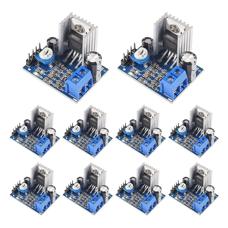 10Pcs TDA2030A Audio Amplifier Module TDA2030 Power Amplifier Board,Power Input Mode 6-12V Speakers Module Converter