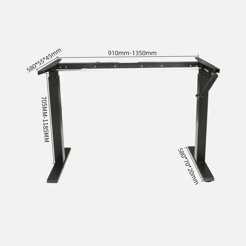 Children Study School Engineering Manual Metal Frame Stand Sit High Low Table Computer To Adjustable Height Office Desks