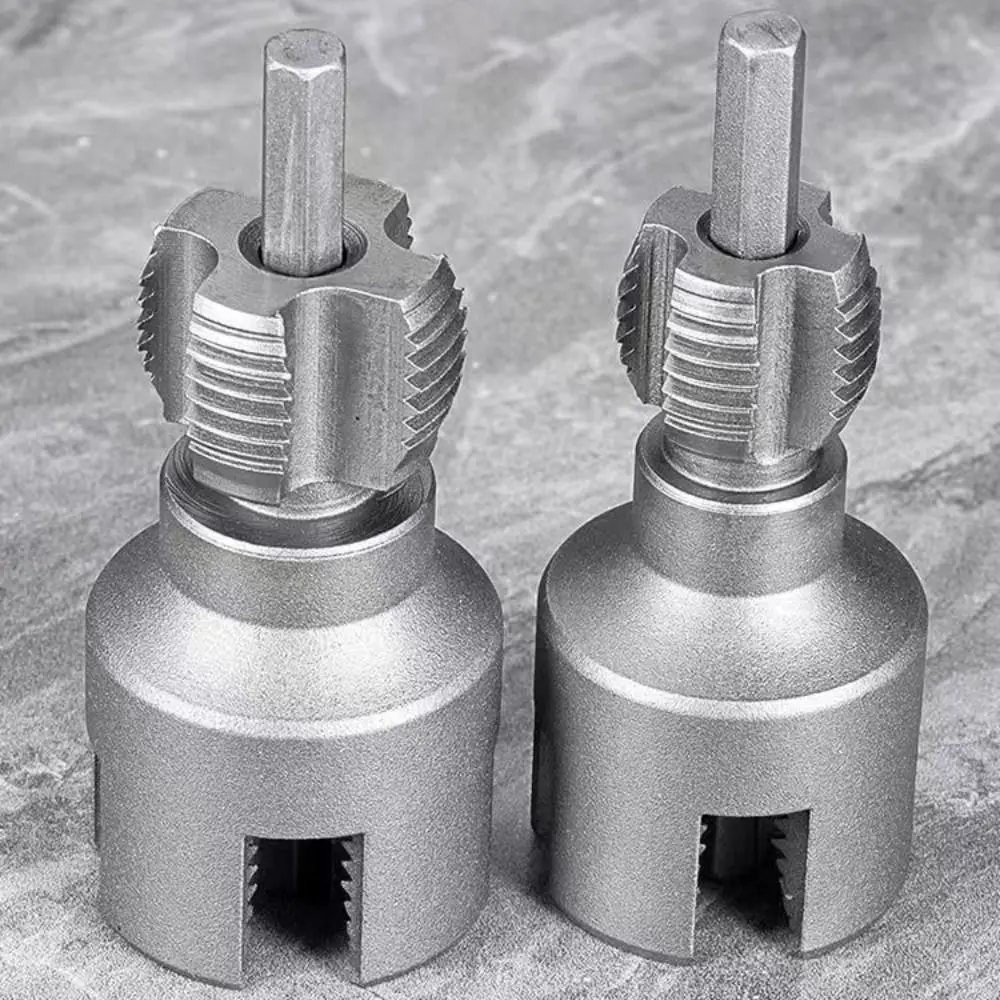 DN15 DN20 Pipe Threading Tool Hex Shank Die Internal External Threads 1/2&3/4 Water Pipes PPR PVC MPP Manganese Steel Detachable