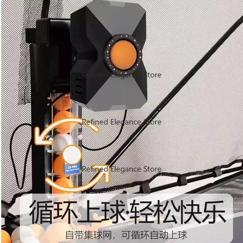 Z6-PRO Table Tennis Ball Home Use Single Automatic Training Devic-e Ball Launcher