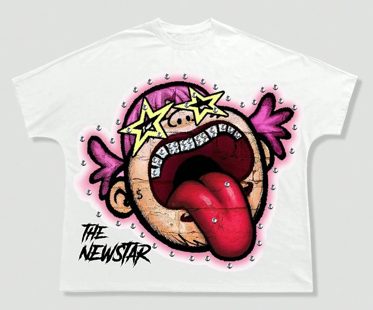 تصميم أوروبي أمريكي جديد Y2k الهيب هوب هاي ستريت نصف كم تي شيرت قطني صيفي قصير الأكمام للرجال والنساء