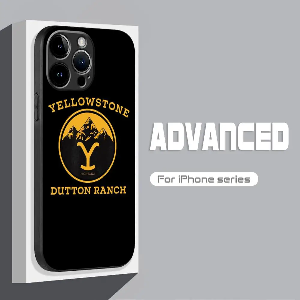 Yellowstone TV Show Phone Case For iPhone 15 14 13 12 11 X XR XS XSMAX 8 7 Plus Mini Pro Max Soft Black Phone Cover