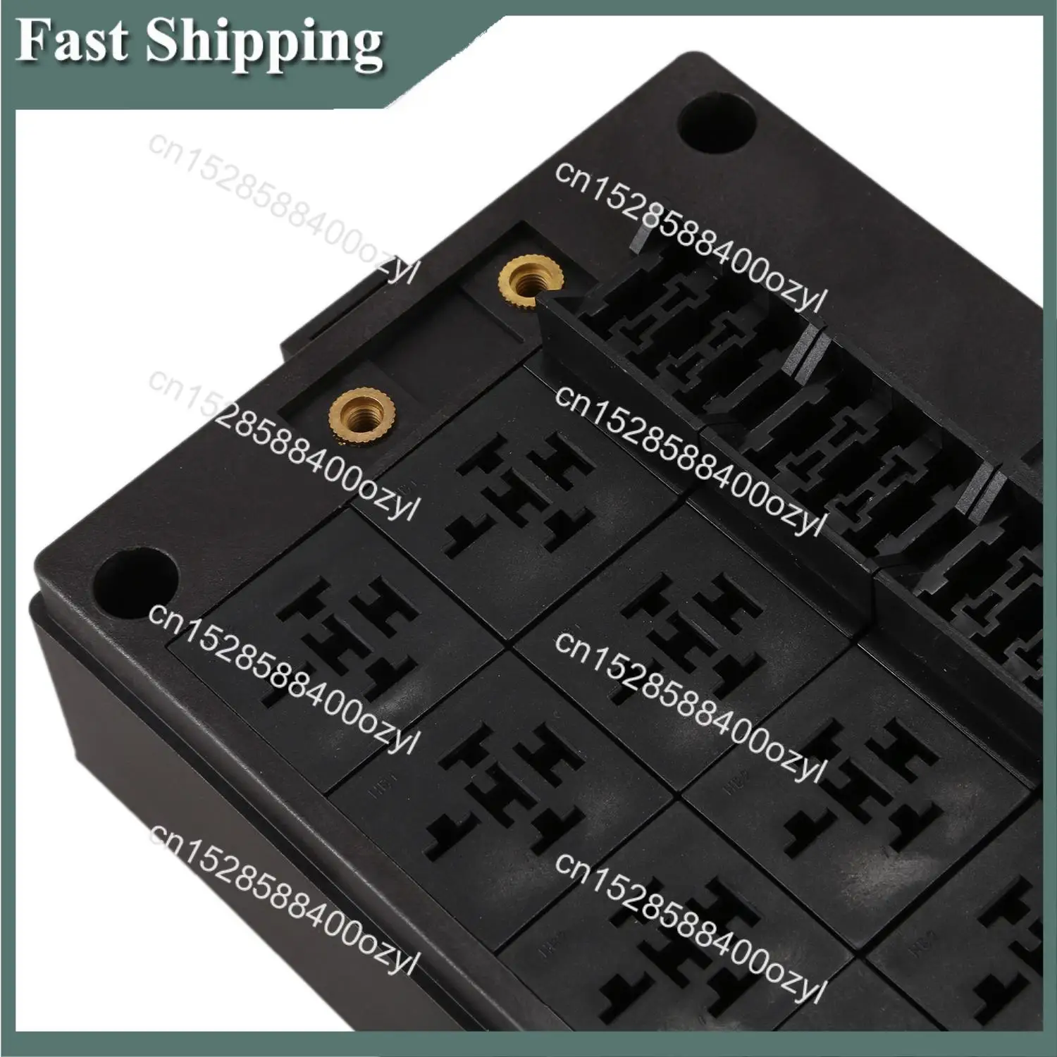 August 24-Way Auto Waterproof Blade Fuse Holder Box 16-Way Relay Socket Box Dust-Proof For Car Automotive Marine