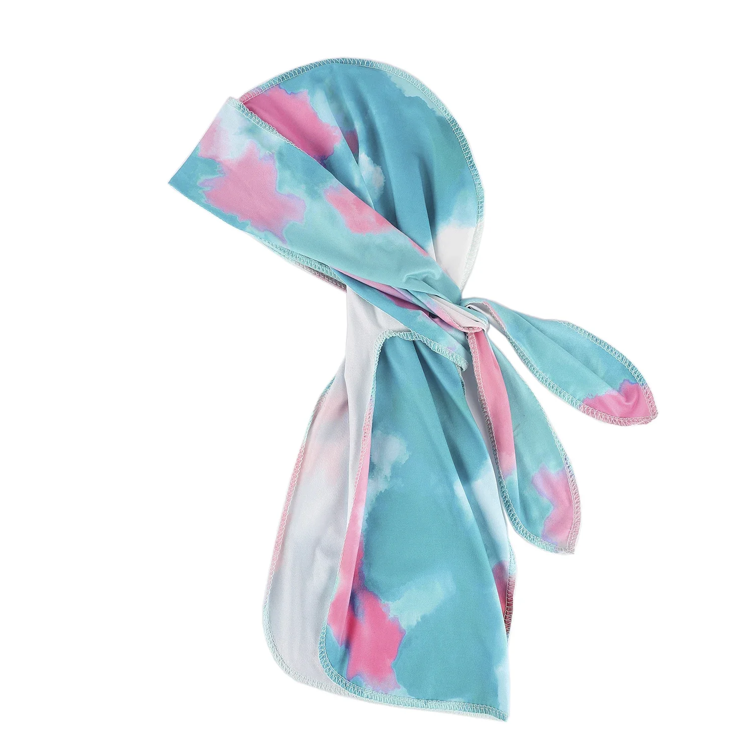 Modische Camouflage Herren Seiden-Durags Turban Bedruckt Unisex Seiden-Durag Kopfbedeckung Bandanas Stirnband Haaraccessoires Piratenhut Wellenmuster Tücher – Detail 4