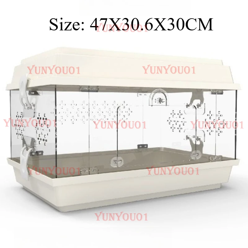 Acrylic Lizard Kennel Transparent Spider Turtle Tank Reptile Breeding Cage Snakes Terrarium Lizard Growbox Cages Pet Products
