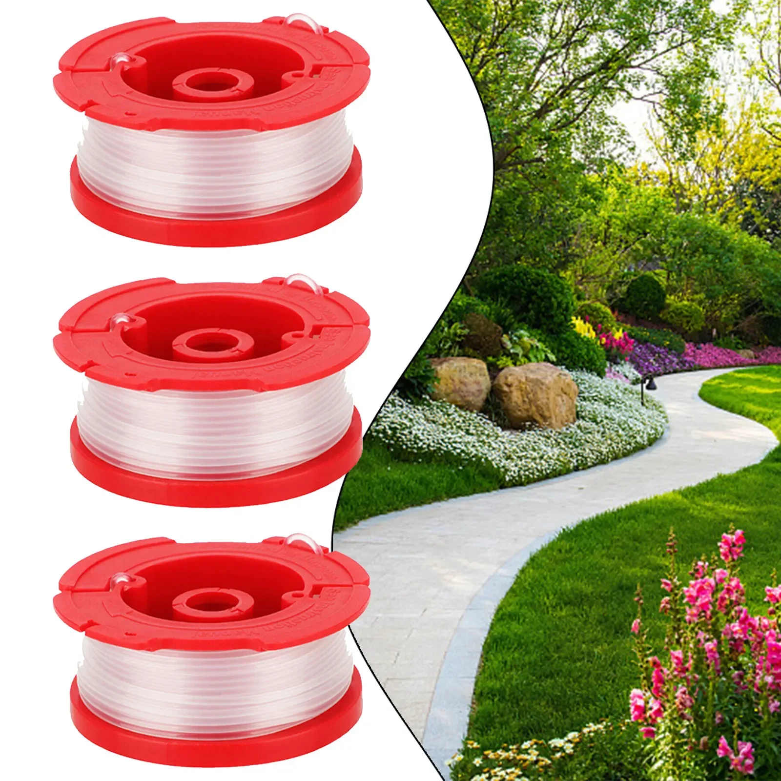 For Craftsman CNCST910 Replacement String Trimmer Line Spool 3x 30ft/0 065 Diameter Nylon Cord Pre Wound ABS Spool