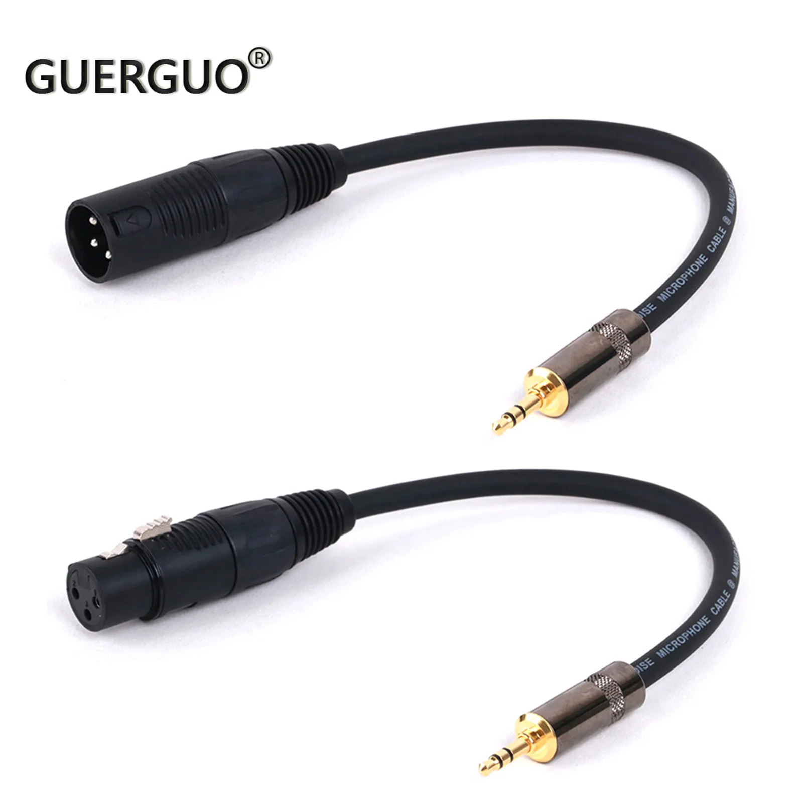 

0.3M-25M 1/8inch Male TRS To XLR Female/Male Cable Gold Plated Connector 1/8 Inch Jack Balanced To XLR Microphone Cable PVC