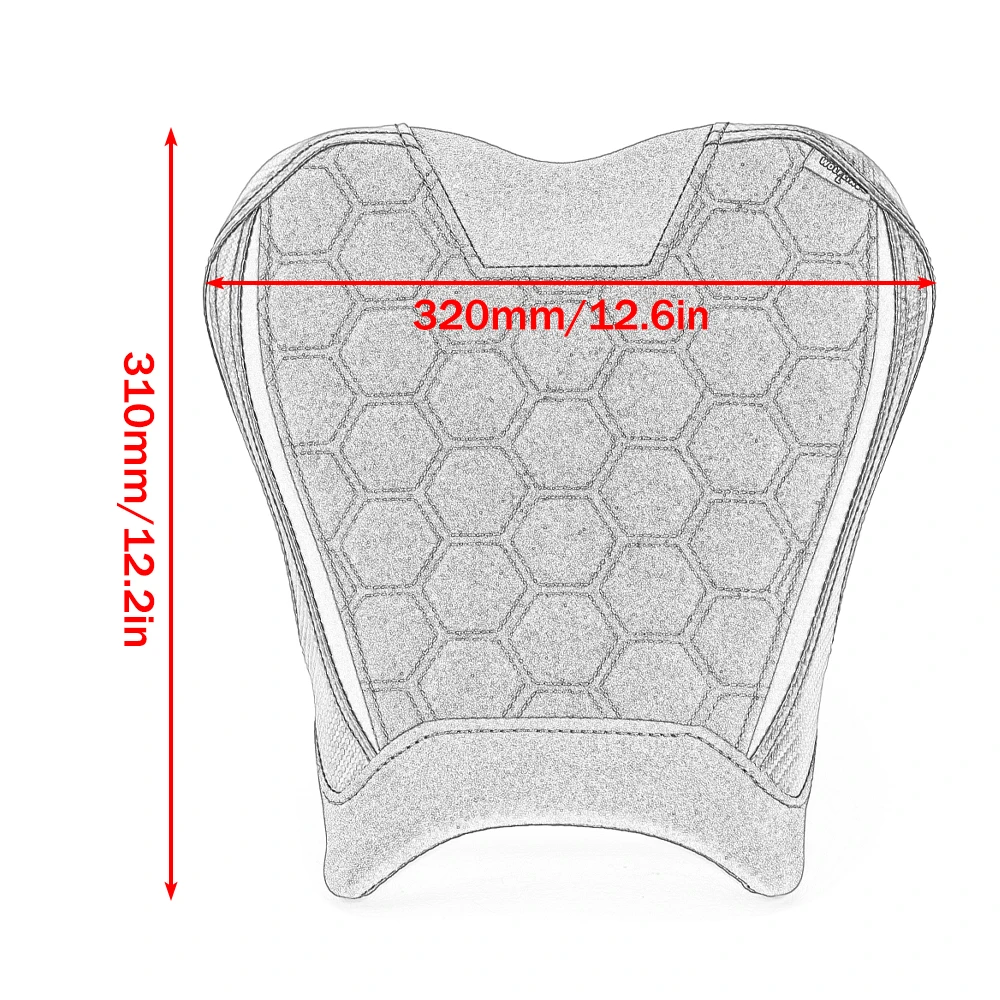 ZX4R ZX4RR مقعد السائق الأمامي لكاواساكي نينجا ZX-4R ZX-4RR ZX 4R 4RR 2023 2024 دراجة نارية الركاب الخلفي بيلايون غطاء الوسادة #6