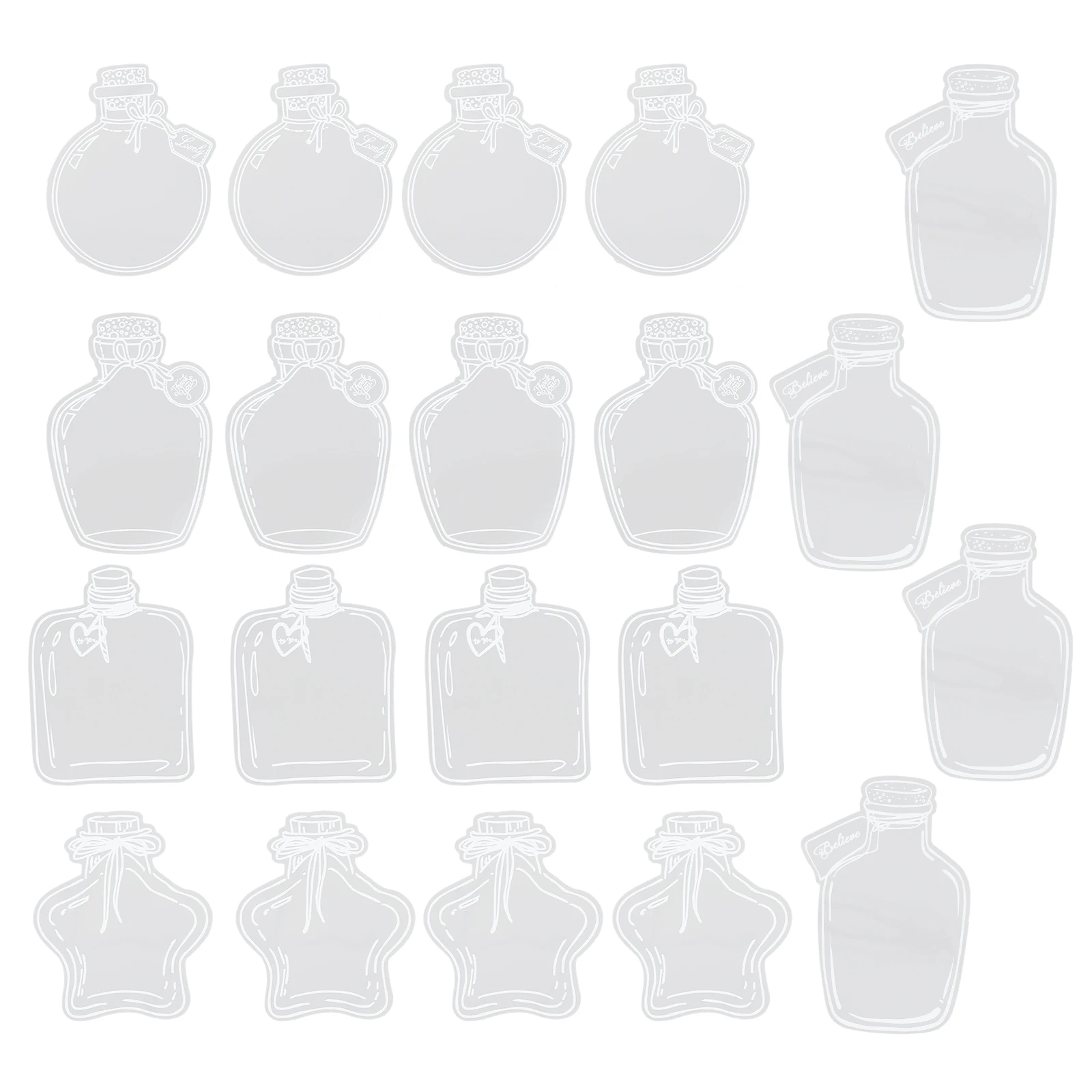 20 قطعة من المواد المرجعية على شكل زهرة مجففة، إشارات مرجعية بلاستيكية شفافة، إطارات صانع ملصقات ذاتية الصنع للزهور المضغوطة هدية للكتاب