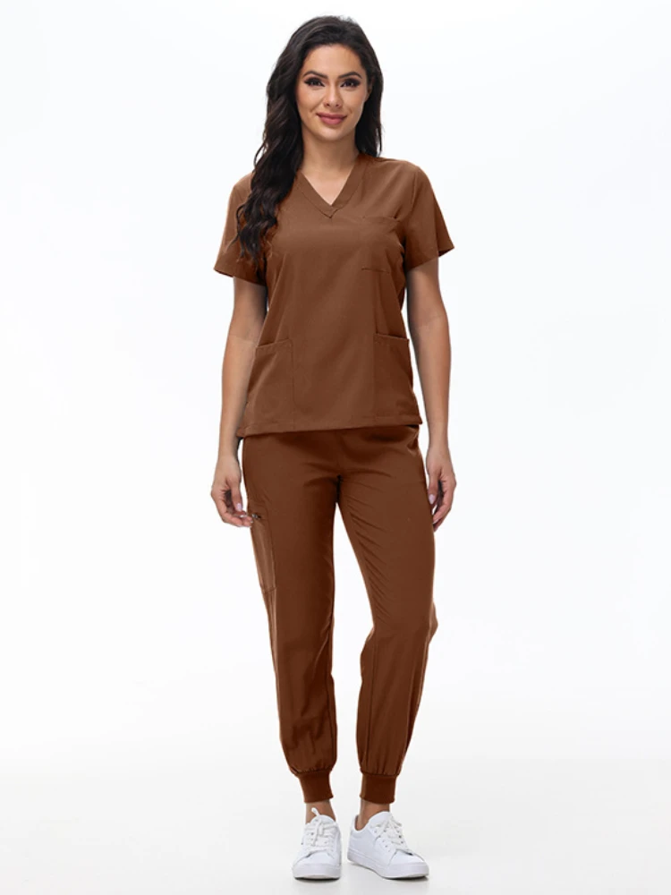 الزي الجراحي امرأة فرك مجموعة ممرضة صالون تجميل عمال الدعك السريري أعلى السراويل مجموعات سبا طبيب المواد التمريض الطبية