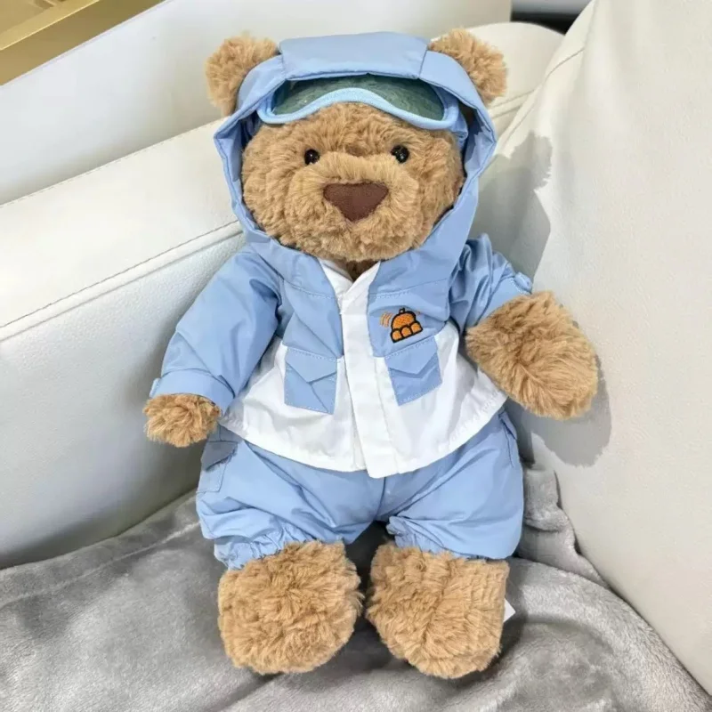 Disponibile 2025 Inverno Nuovo Jc Christmas Ski Series Tuta da sci Orso Abbigliamento da sci Peluche Bambola Kawaii Bambini Bambola Regali a sorpresa di Natale