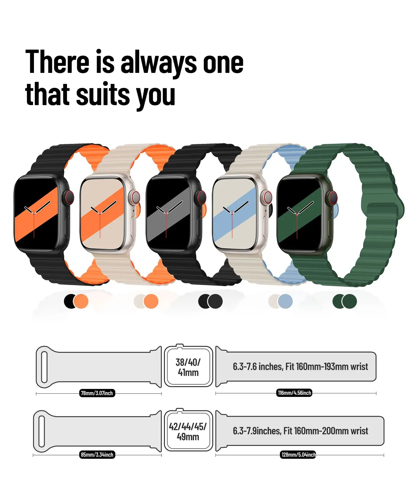 애플 워치 밴드용 실리콘 마그네틱 스트랩, 스포츠 팔찌, 아이워치 시리즈 9, 8, 7, 6, SE, 5, 4, 44mm, 45mm, Ultra2, 49mm, 40mm, 41mm, 38mm, 42mm