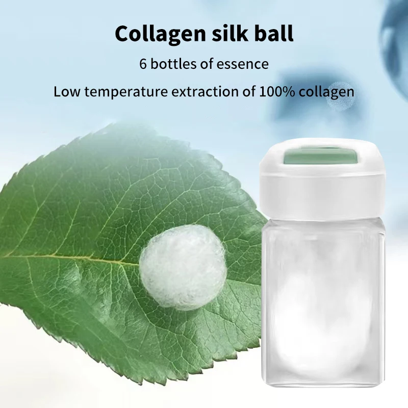 1 stücke löslicher reiner Kollagen ball Anti-Aging-Protein Seiden essenz straffend Lifting Falten entfernung Gesichts serum Hautpflege