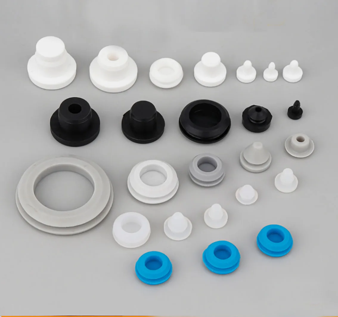

15-43.5mm White Soft Silicone Rubber T-shaped Plug Cutting End Cover Clamp Sleeve Insert High Temperature Resistant