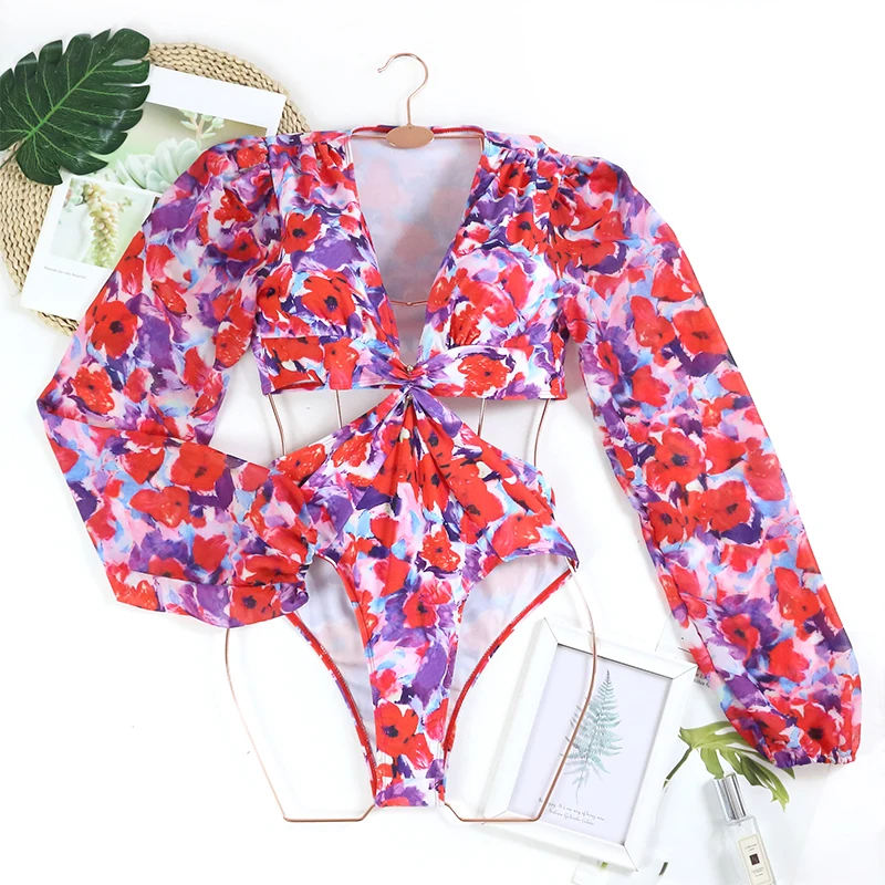 Sexy Bikini One Piece Swimsuit 2026 Cut Out Swimwear Women Swimsuit Bathing Suit Beachwear Monokini Surfing Female Swimming Suit