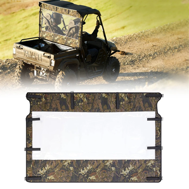 

Мягкий задний ветрозащитный экран из ткани 600D с прозрачным окном из ПВХ для Yamaha Rhino 450/660/700 Massimo Polaris Ranger