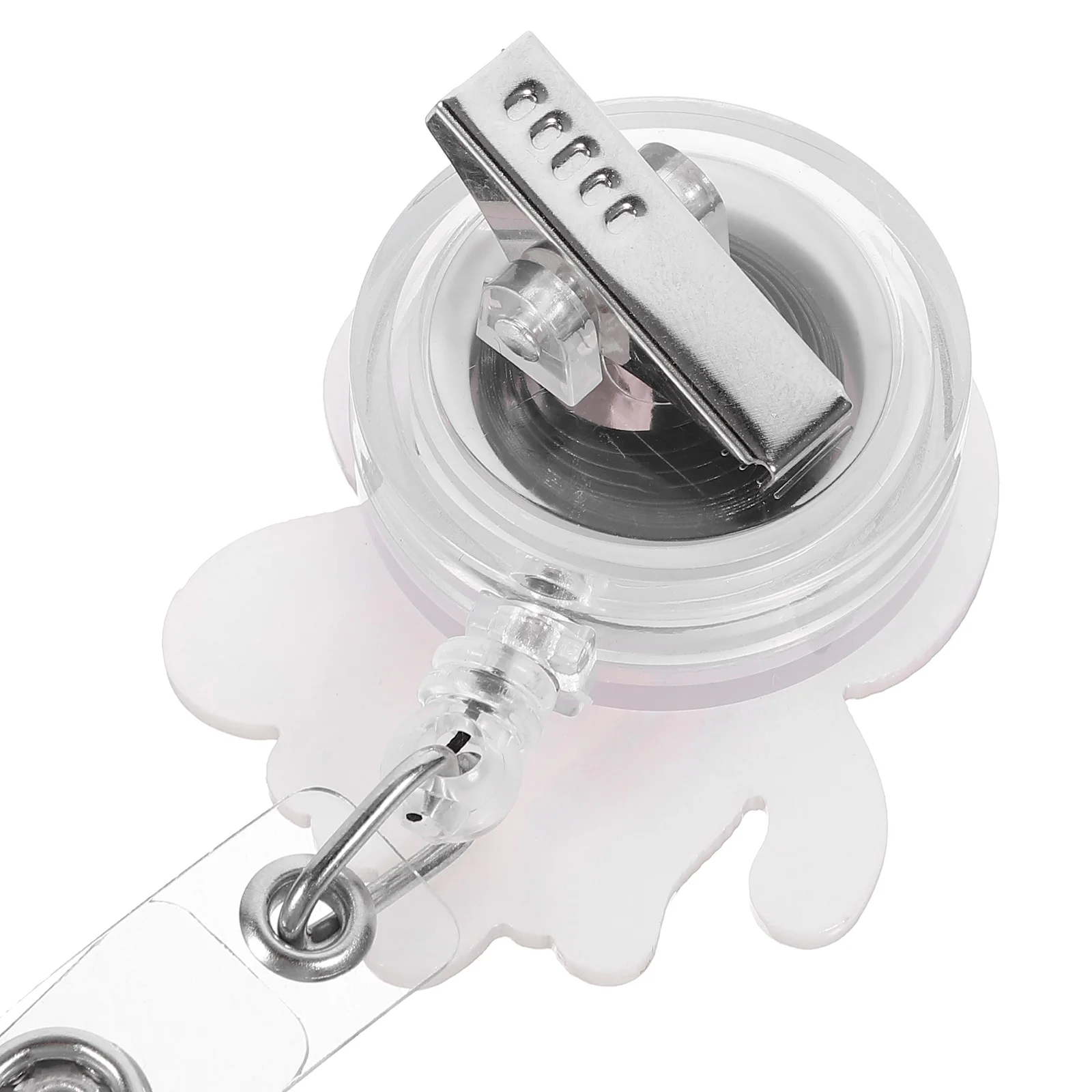 

Cute Reel Retractable Keychain For Nurses Medical Staff Lightweight Business Card Holder With Clip Easy Access Hospital Office