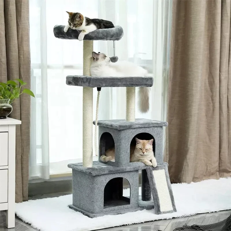 US Warehouse Multi-level Cat Tree House Tower Cat Furniture Scratching Post