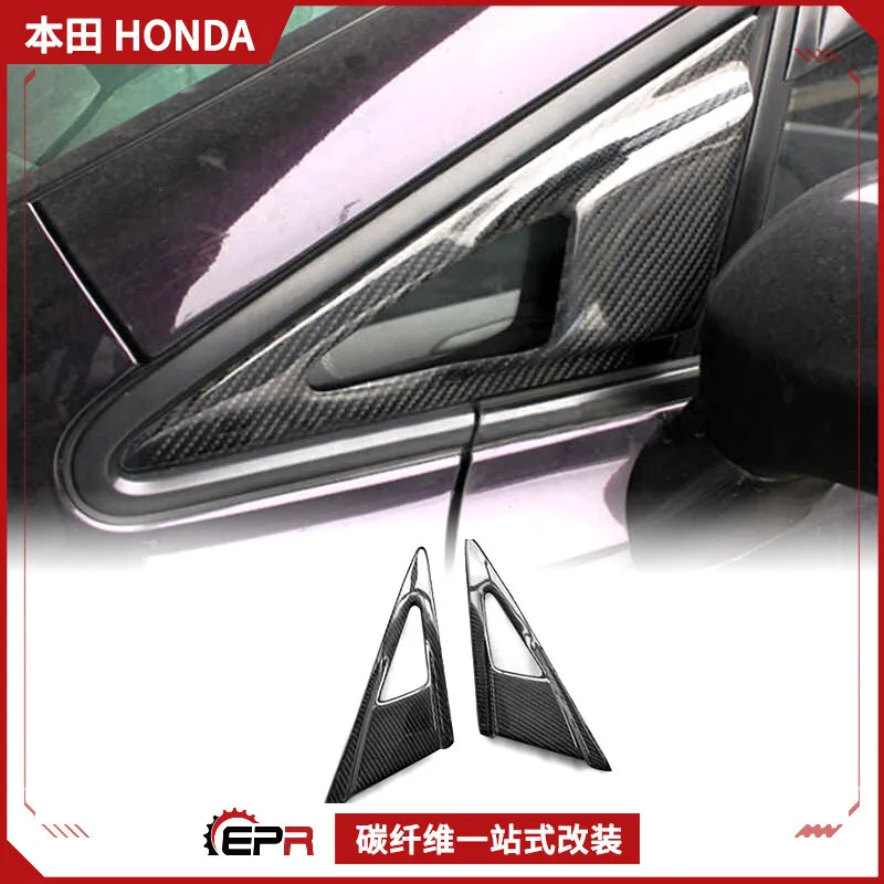 

Подходит для Honda Civic FD2, модифицированных деталей из углеродного волокна FEELS, боковой воздухозаборник, конкурентоспособная направляющая крышка A-стойки