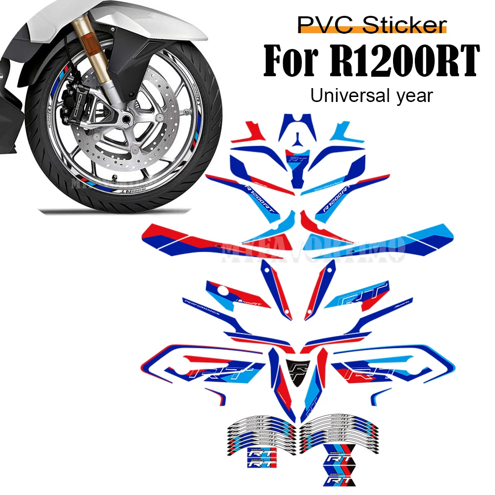 

For BMW R 1200 RT R1200 R1200RT Motorcycle Trunk Luggage Cases Sticker Fairing Protector Decals Oil Fuel Tank Pad Protector