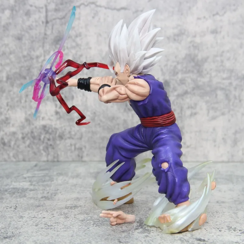 Dragon Ball 22cm Figure Gohan Anime Figurine Son Gohan Action Figure Magic Guan Light Kill Cannon Collection Model Doll Toy Gift