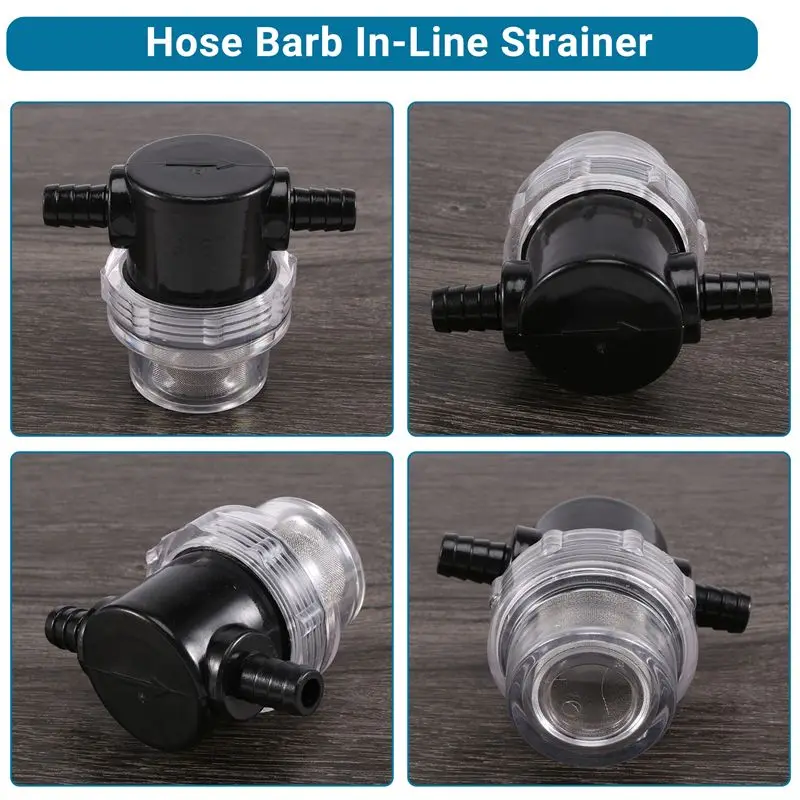 Stable-Water Pump Strainer,3/8 Inch Hose Barb In-Line Strainer Twist-On Pipe Sprayer Filter For Water Pump 12V DC 80PSI Camper