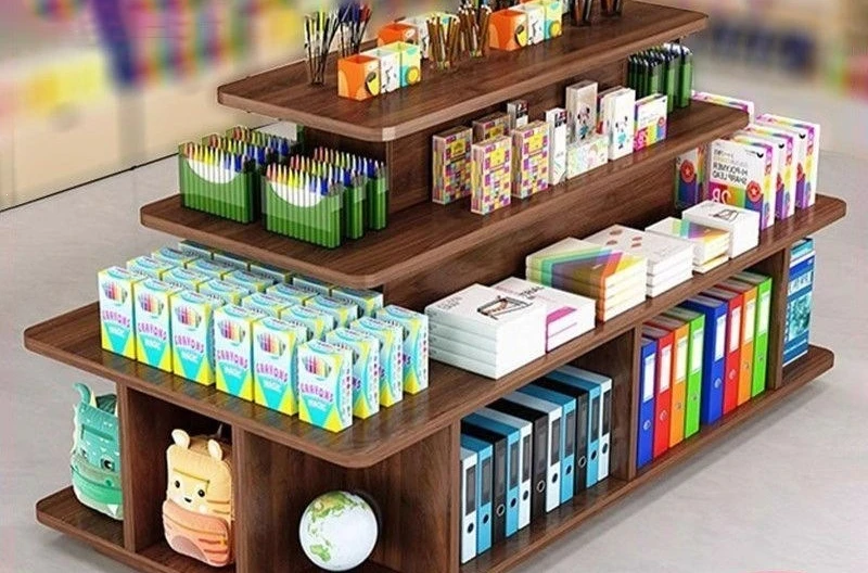 Supermarket convenience store Nakajima display cabinet, flowing water,osmetics shelf ,shelf product stacking promotion table