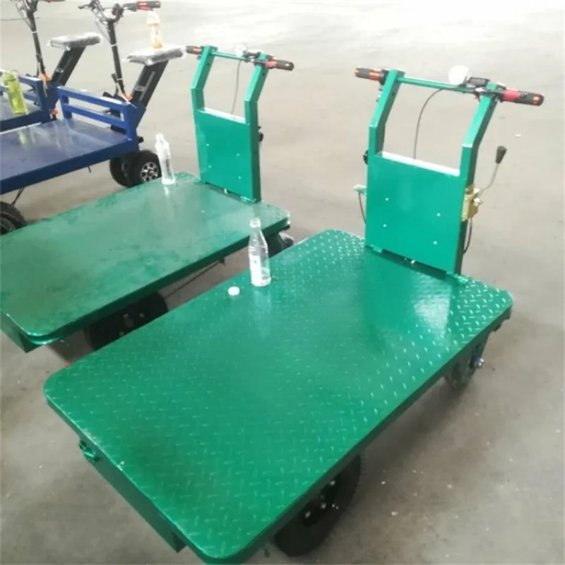 Small electric flat four-wheel truck equipment translation track