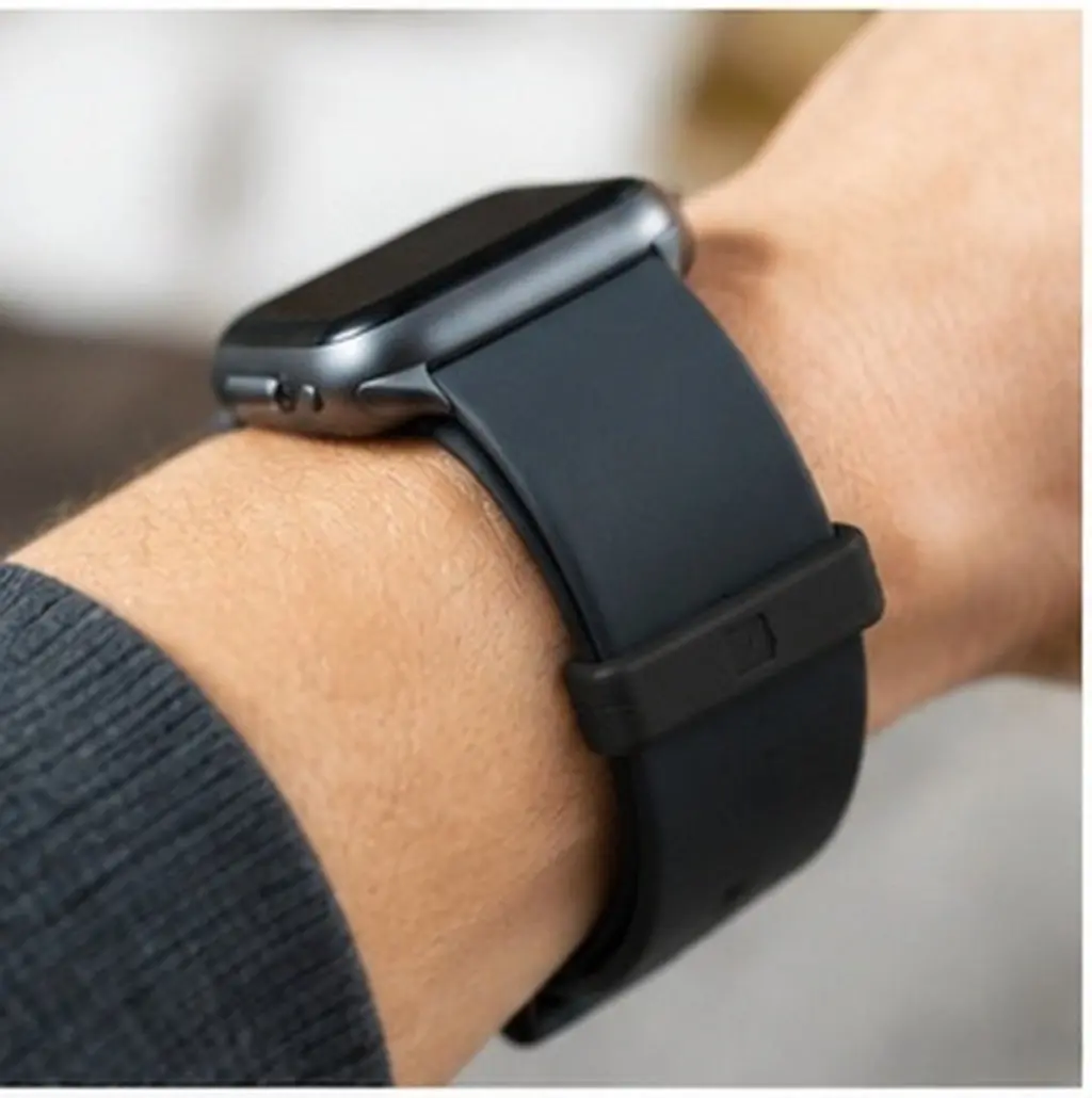 6Pcs Premium Silicone Watch Strap Loop Keeper Retainer Ring for Comfortable Secure Fit
