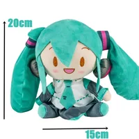 2026 NEW 20cm Japanese Anime Plush Stuffed Toy Hatsune Miku Plush Doll Soft Pillow Future Doll Cute Christmas Gift For Children 2