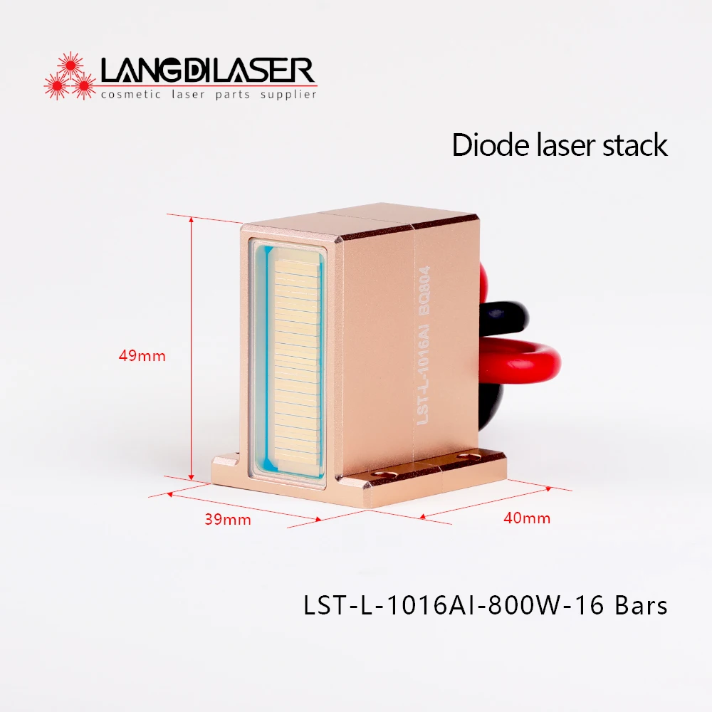 LST-L-1016AI Diode Laser Stack / High Power Supply : 800W / Installation 16 Chips Inside / Each Chip's Power : 50W