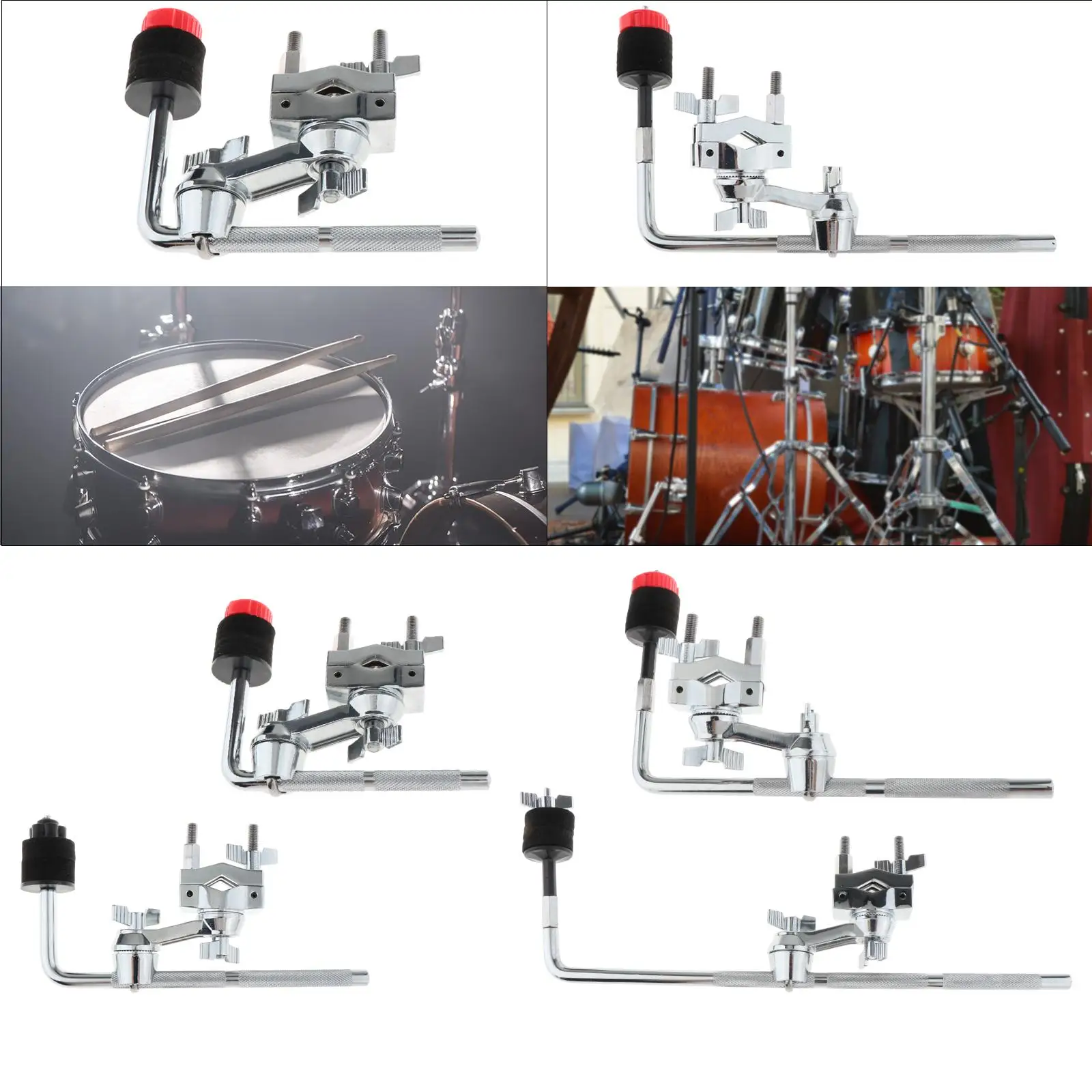 

Drum Cymbal Arm Portable Drum Accessories Cymbal Booming Brake Tilt Cymbal Attachment for Percussion Instrument Drum Cymbal