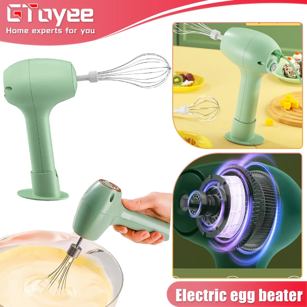 

Wireless Portable Electric Food Mixer Automatic Whisk Dough Egg Beater Baking Cake Cream Whipper Kitchen Tool Baking Cake Tools