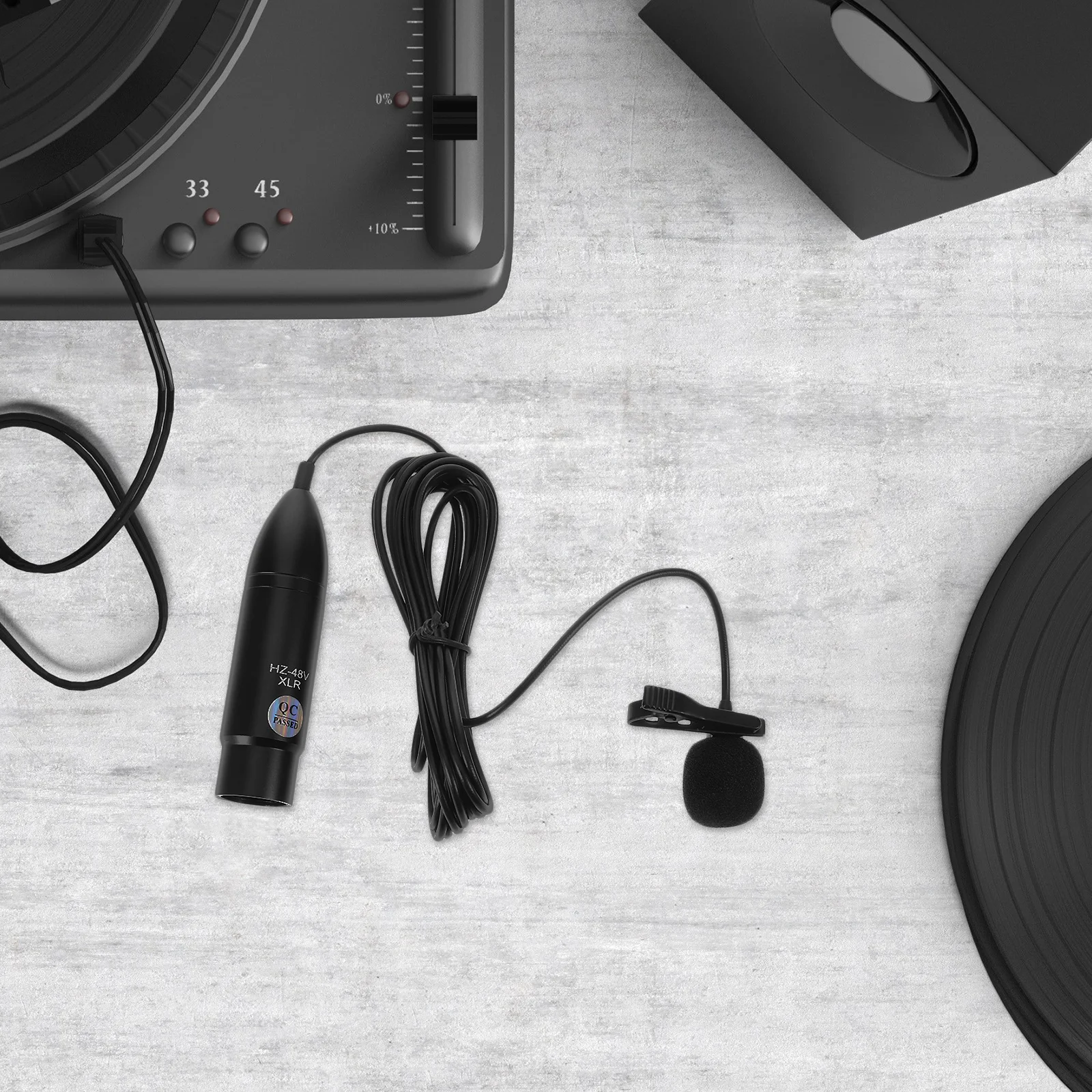 

Lavalier Microphone 48V Xlr Three-Pin Interface for Realistic Sound Reproduction Compact Wearable Design Perfect for Multi-Scene