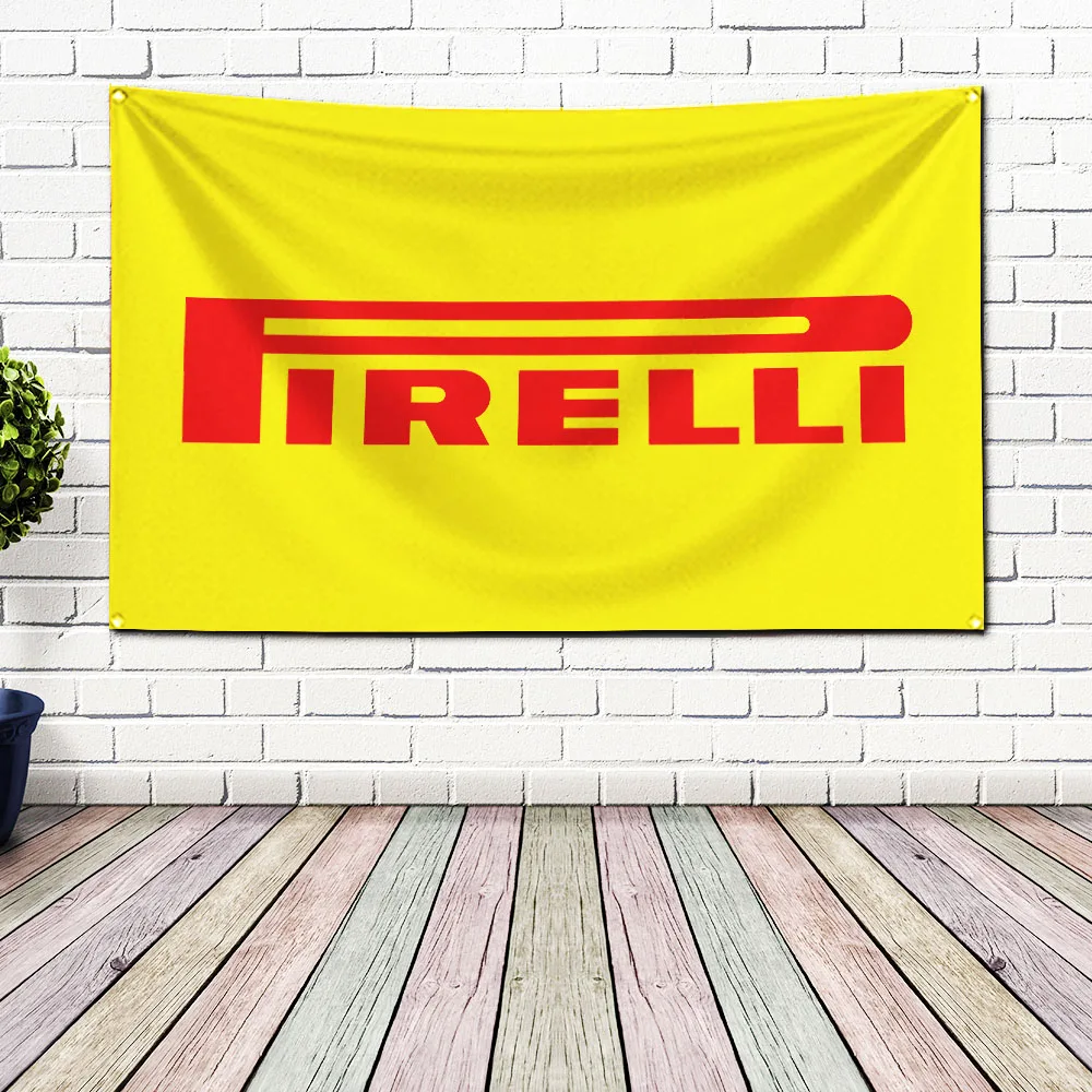 3x5 Ft P-Pirellis Flag Polyester Digital Printing Banner for Garage Wall Art Out Door Decoration With Brass Grommets