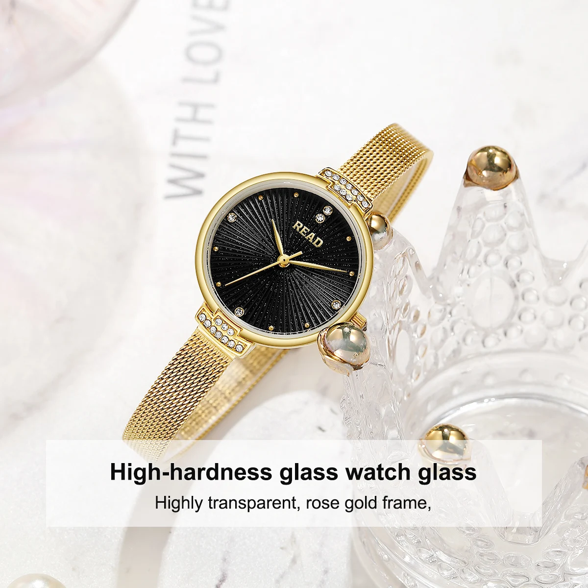 READ Women Quartz Watch | Blac - Stainless Mesh Band ulasan dan harga