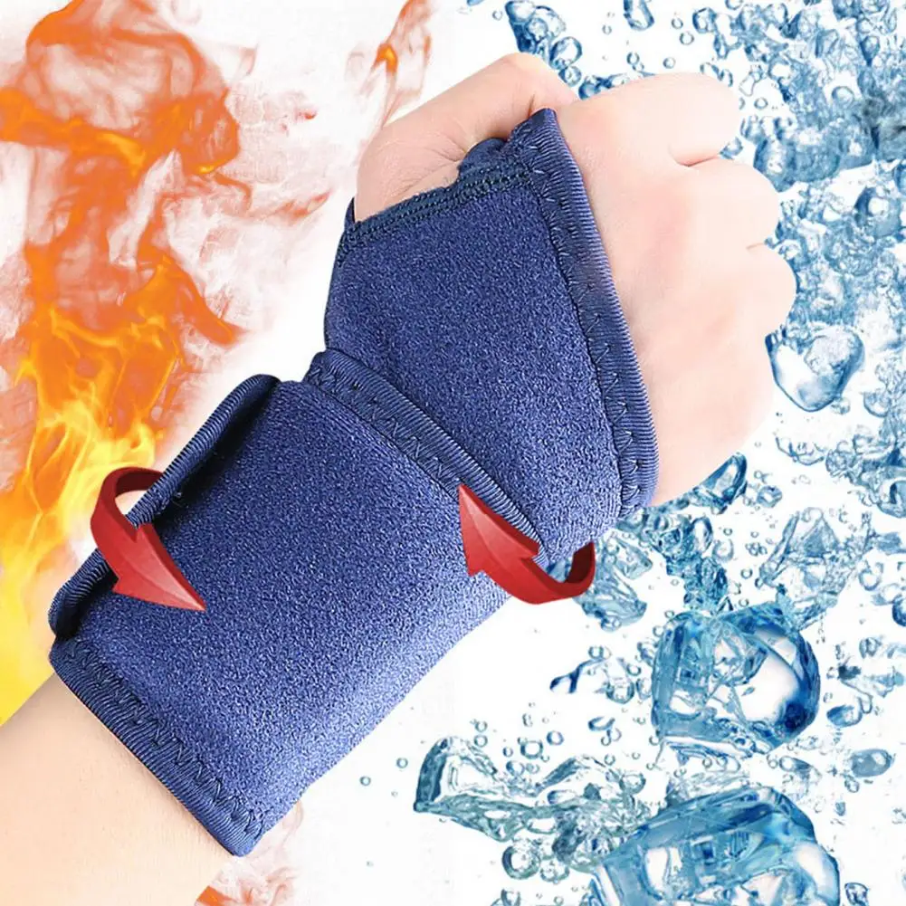 Wrist Ice Pack Wrap Reusable Gel Compression Support Hot And Cold Therapy Wrist Brace for Injuries Swelling Carpal Tunnel