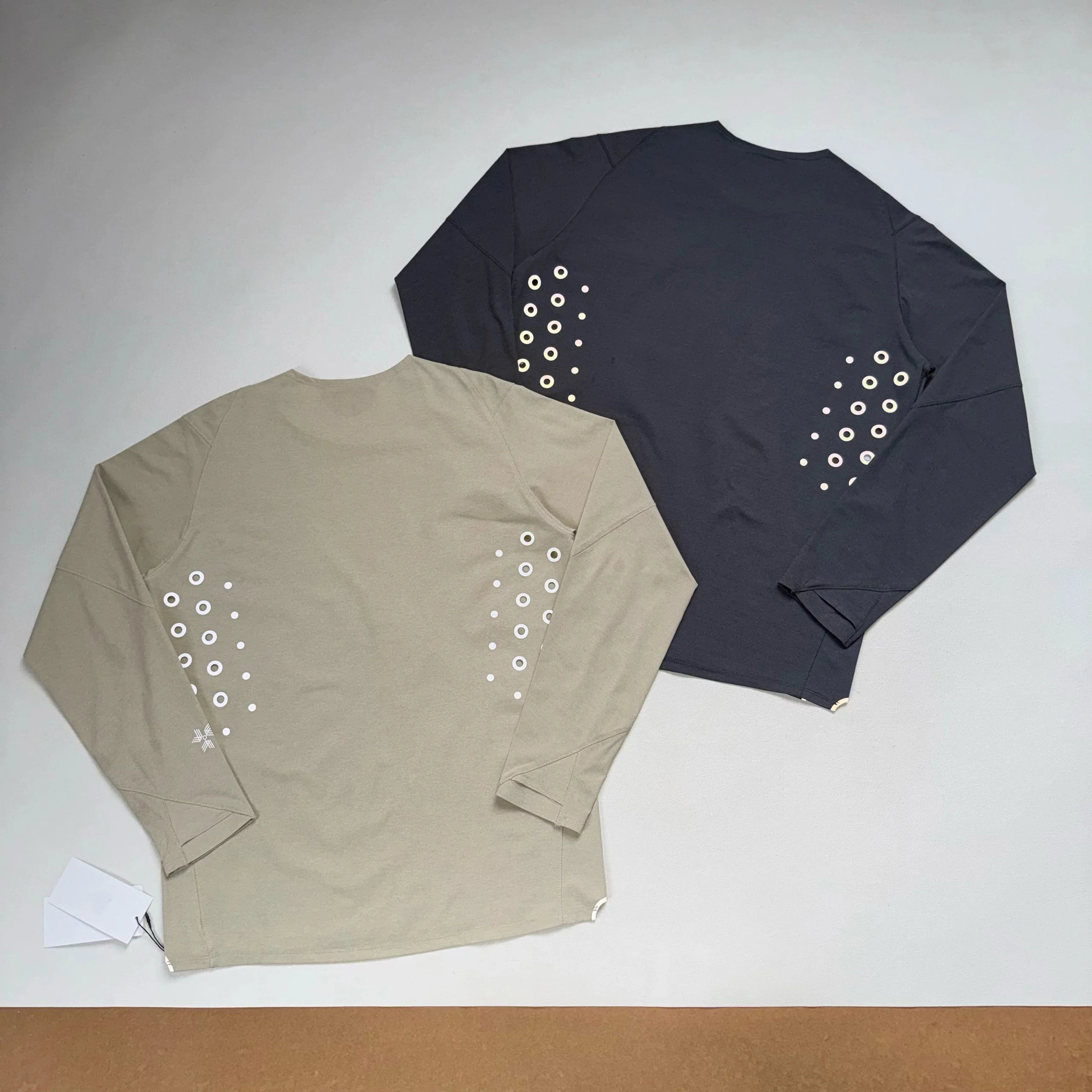 Loose Long Sleeve T-Shirt GD 0 Series Underarm Hole Design High Elasticity Functional Fabric round Neck Unisex Couple Wear