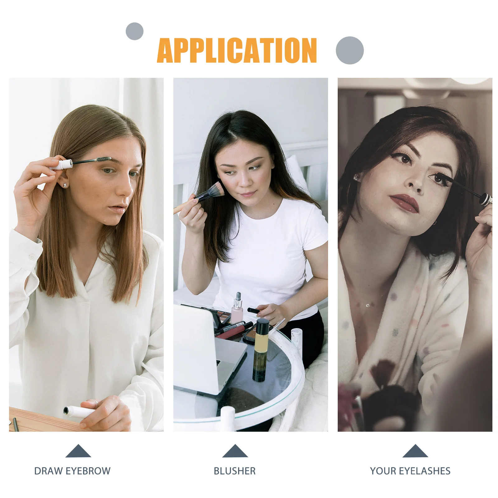 

Women Makeup Mirror Portable Handheld 's Vintage Beauty Practical Women's