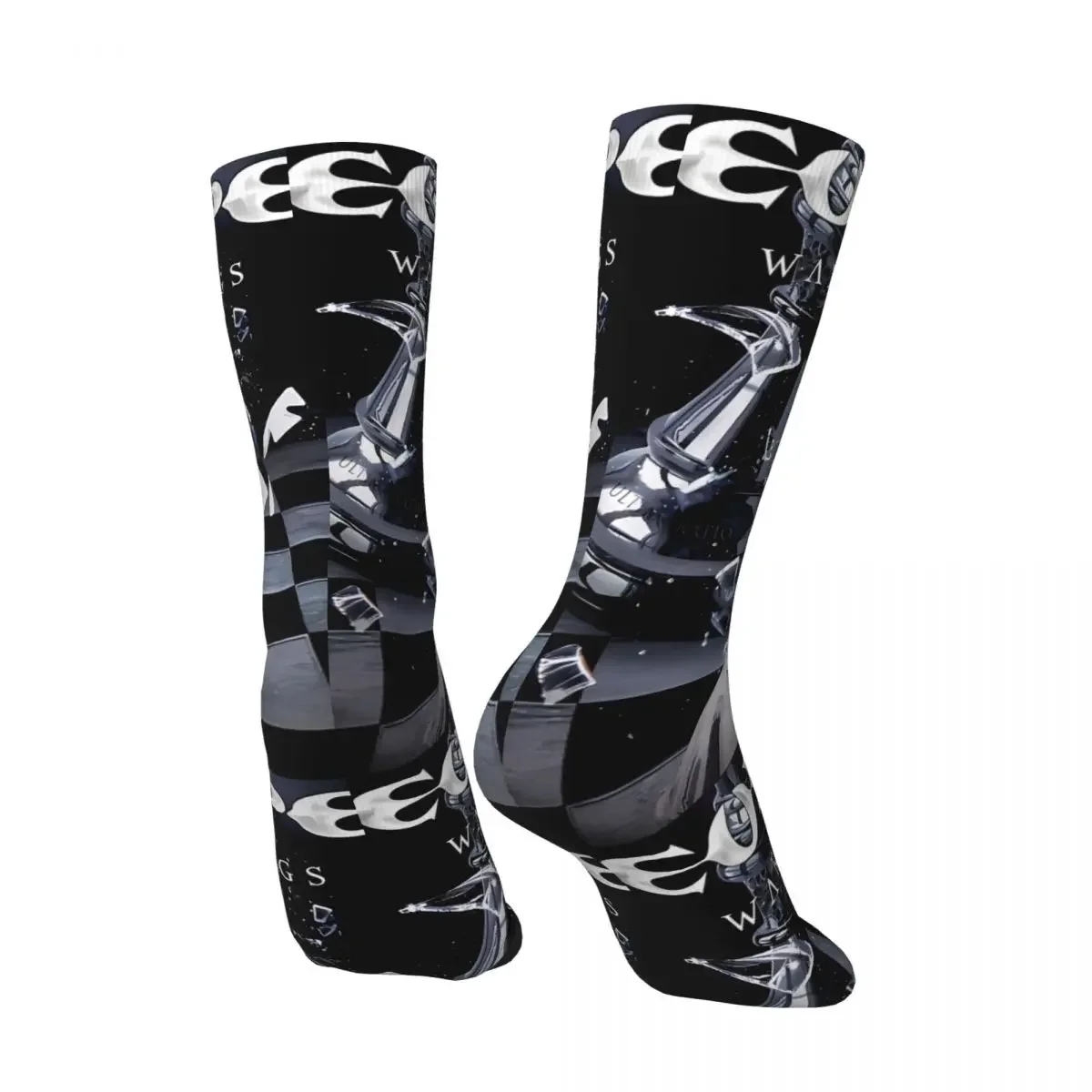 Punk Men's Socks Retro Harajuku E-Europe Street Style Novelty Seamless Crew Sock